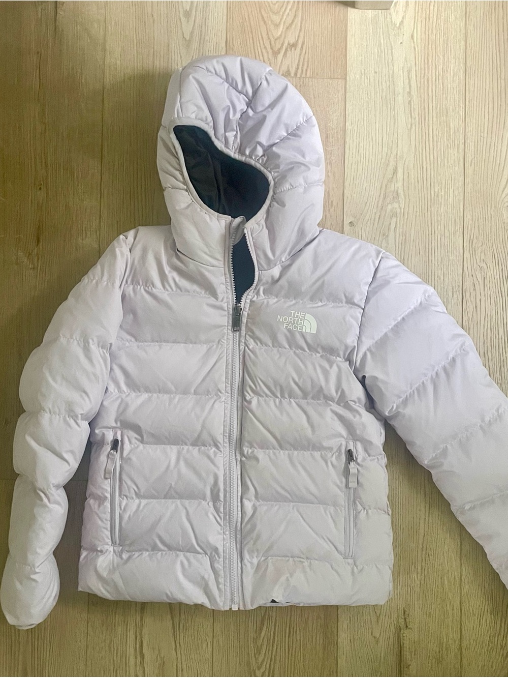 The North Face Light Lavender Girls' Puffer Jacket with Hood